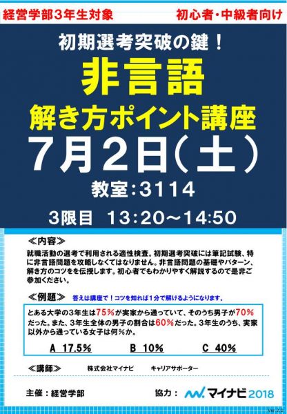 【文教大学経営学部】非言語解説講座