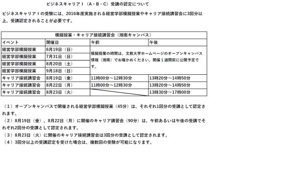 ビジネスキャリアⅠ受講条件ジェイペグ