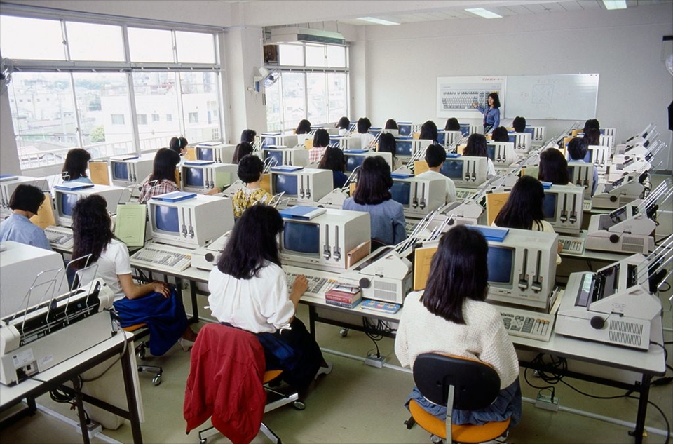 旗の台 専門学校 授業風景（1990年頃）