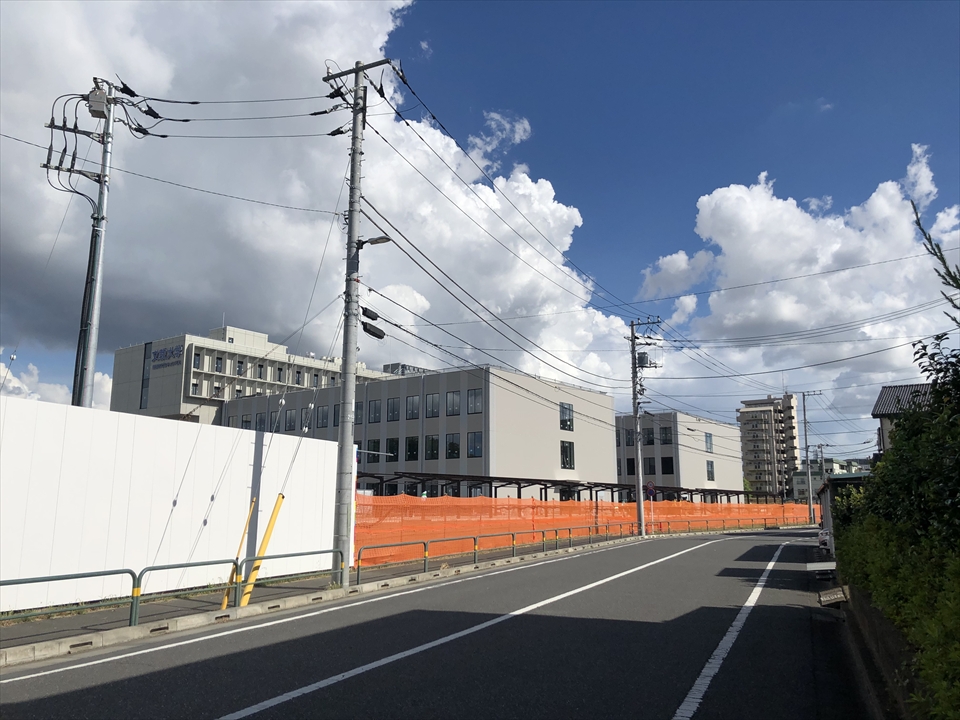 東京あだち キャンパス北西・工事中（2020年8月）