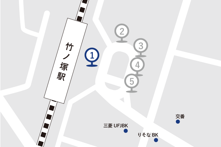 竹ノ塚駅バス乗り場