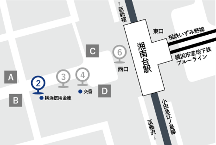 湘南台駅バス乗り場