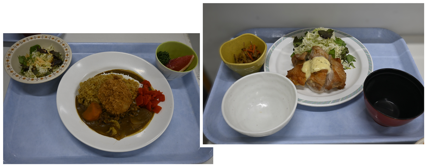 学食体験で召し上がっていただいたワンコインメニュー