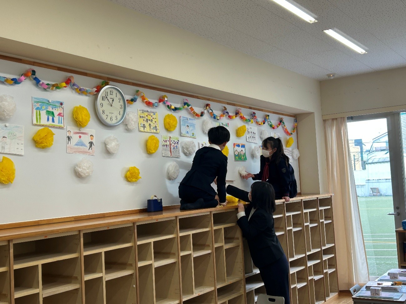 入学式の準備をしました