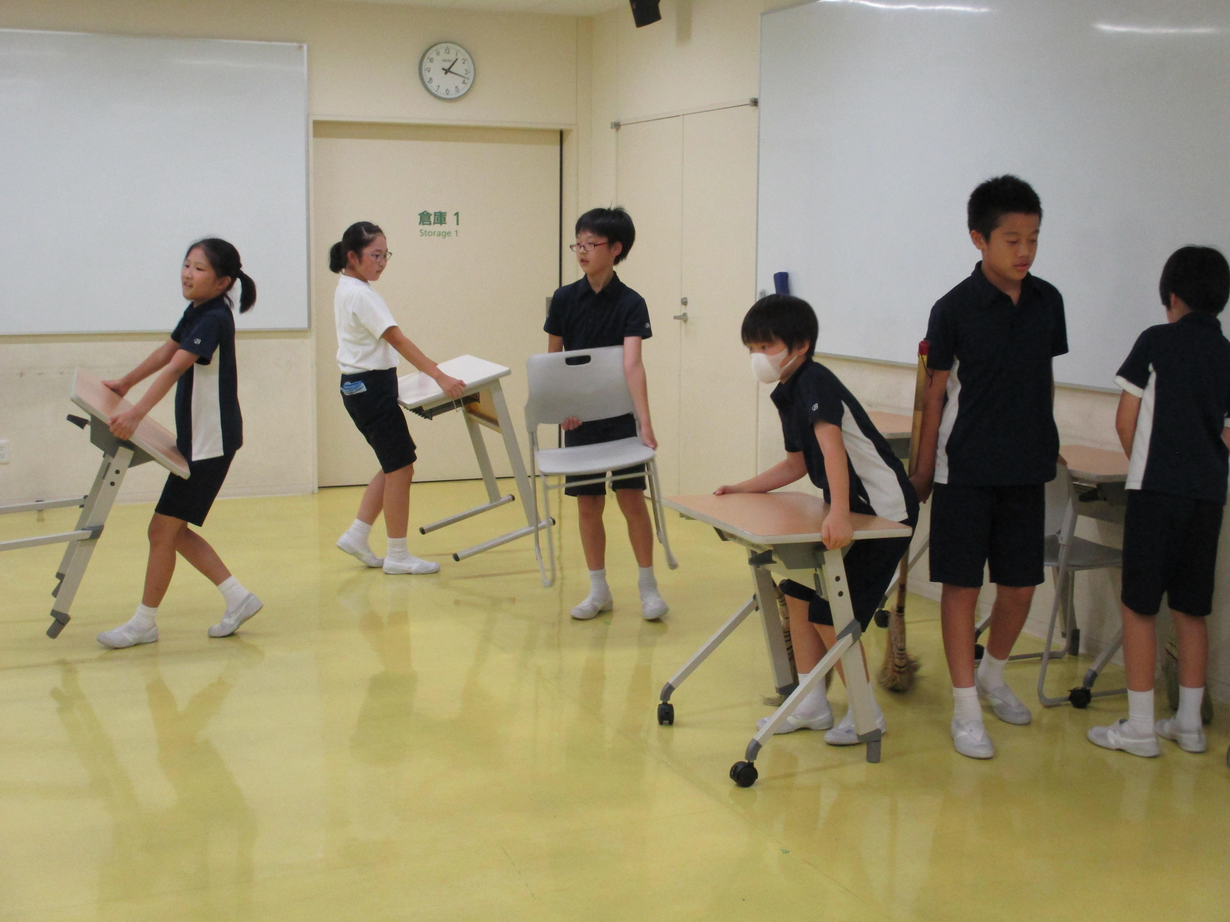 日々の生活での縦割り活動