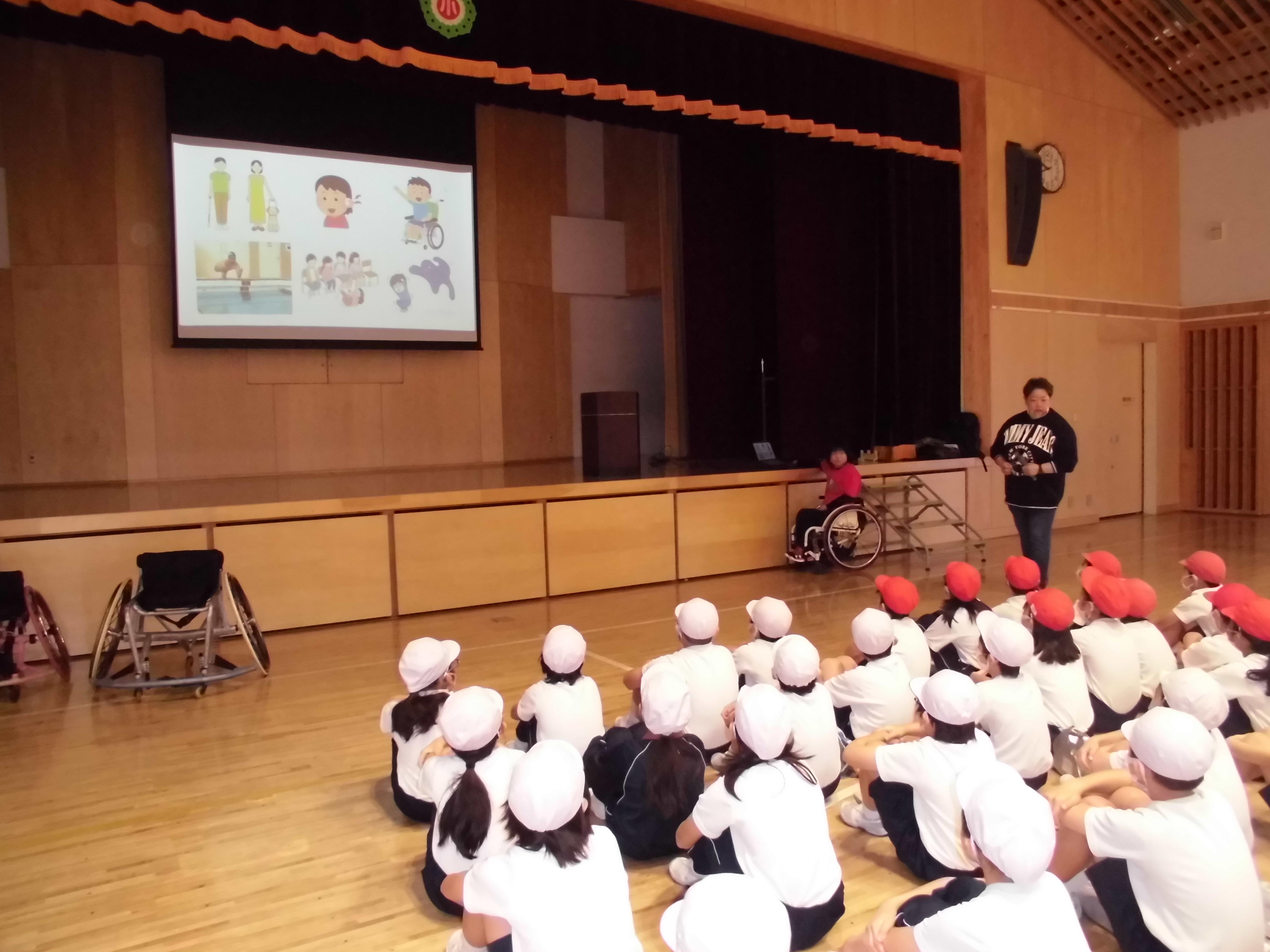 車いすバスケット体験会