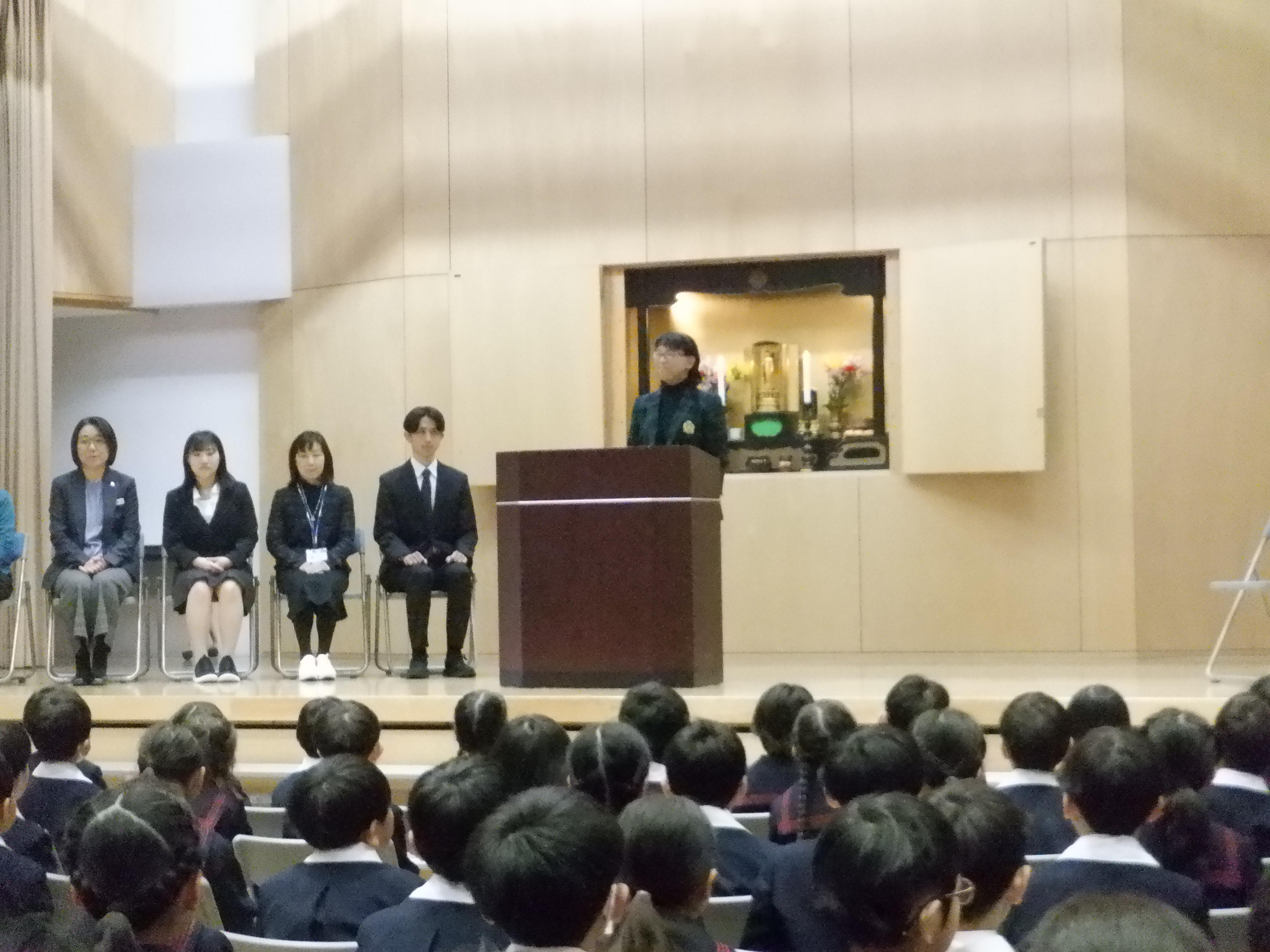 令和７年度　第１学期始業式