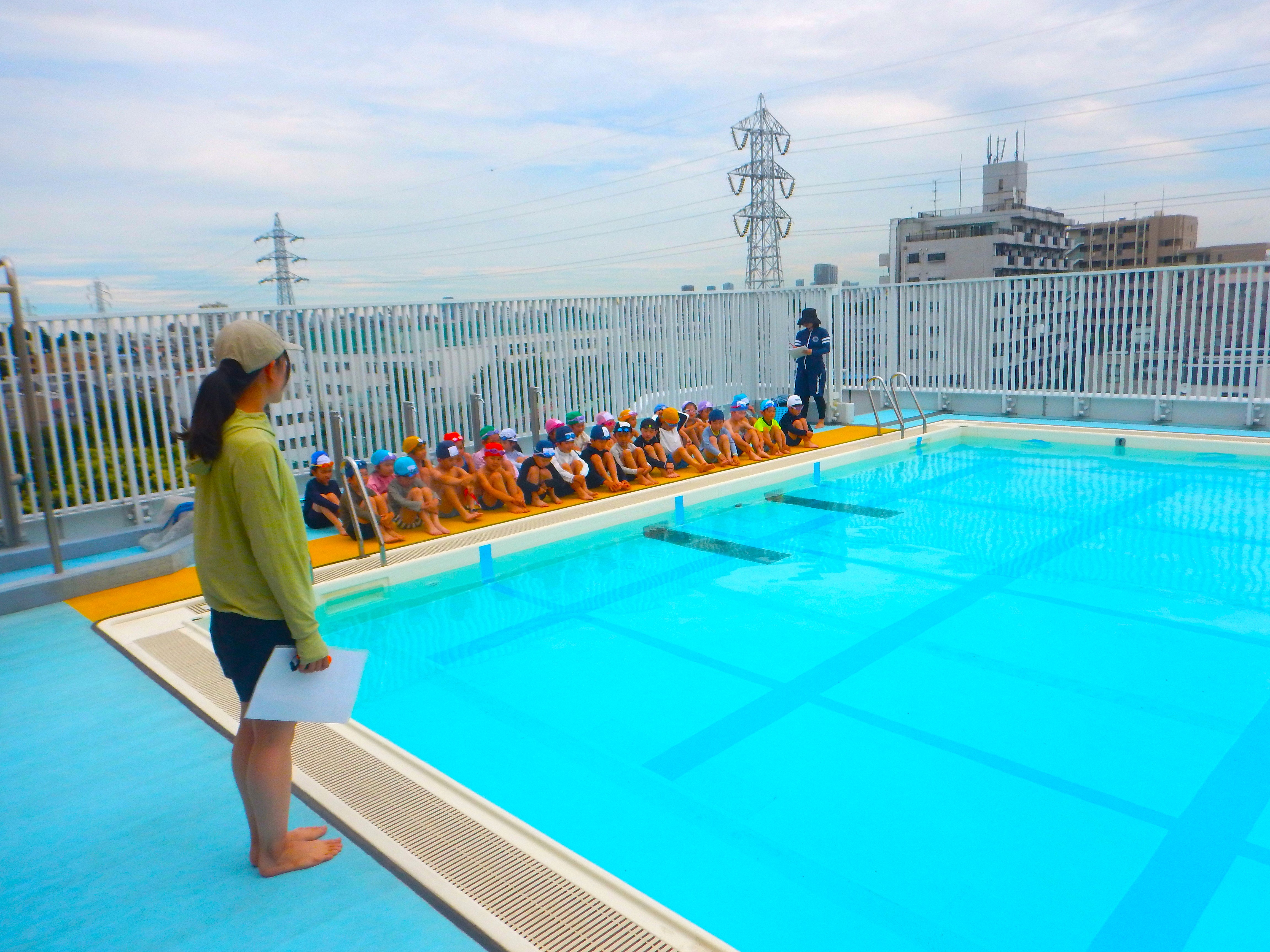 １年生　はじめての水泳