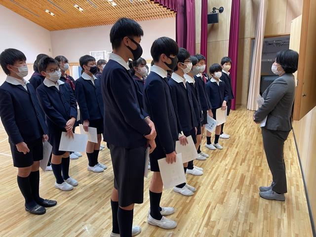 中学受験壮行会
