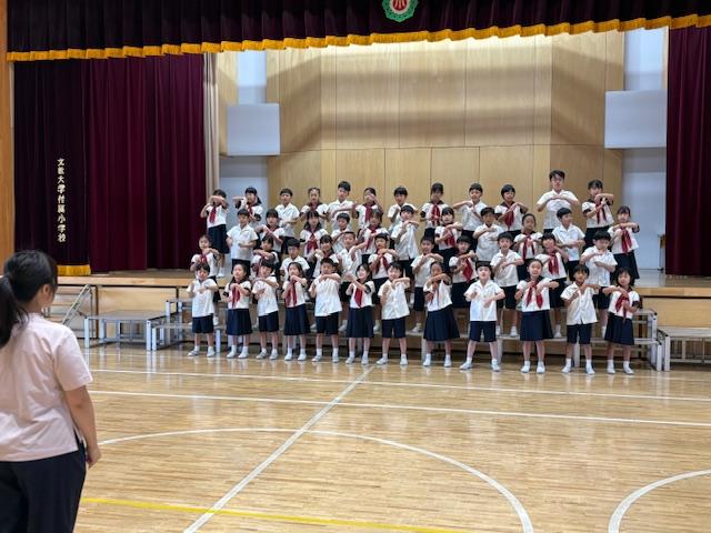 チャリティー音楽劇「赤毛のアン」　学校練習