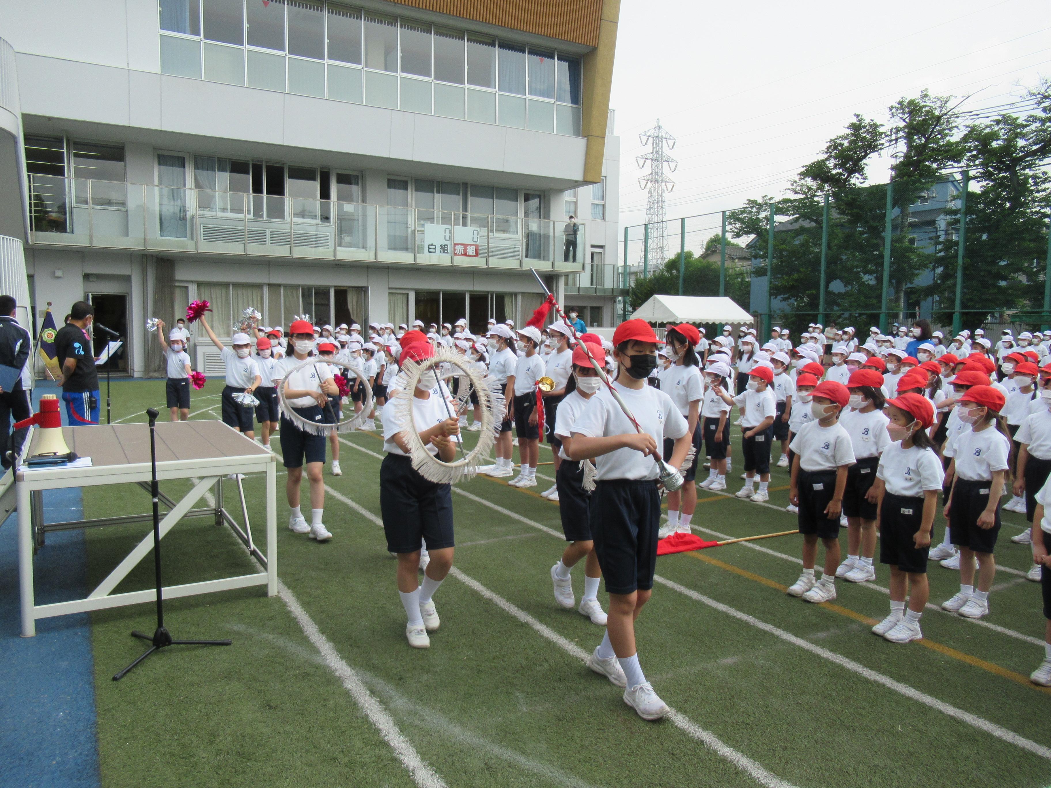 運動会予行練習